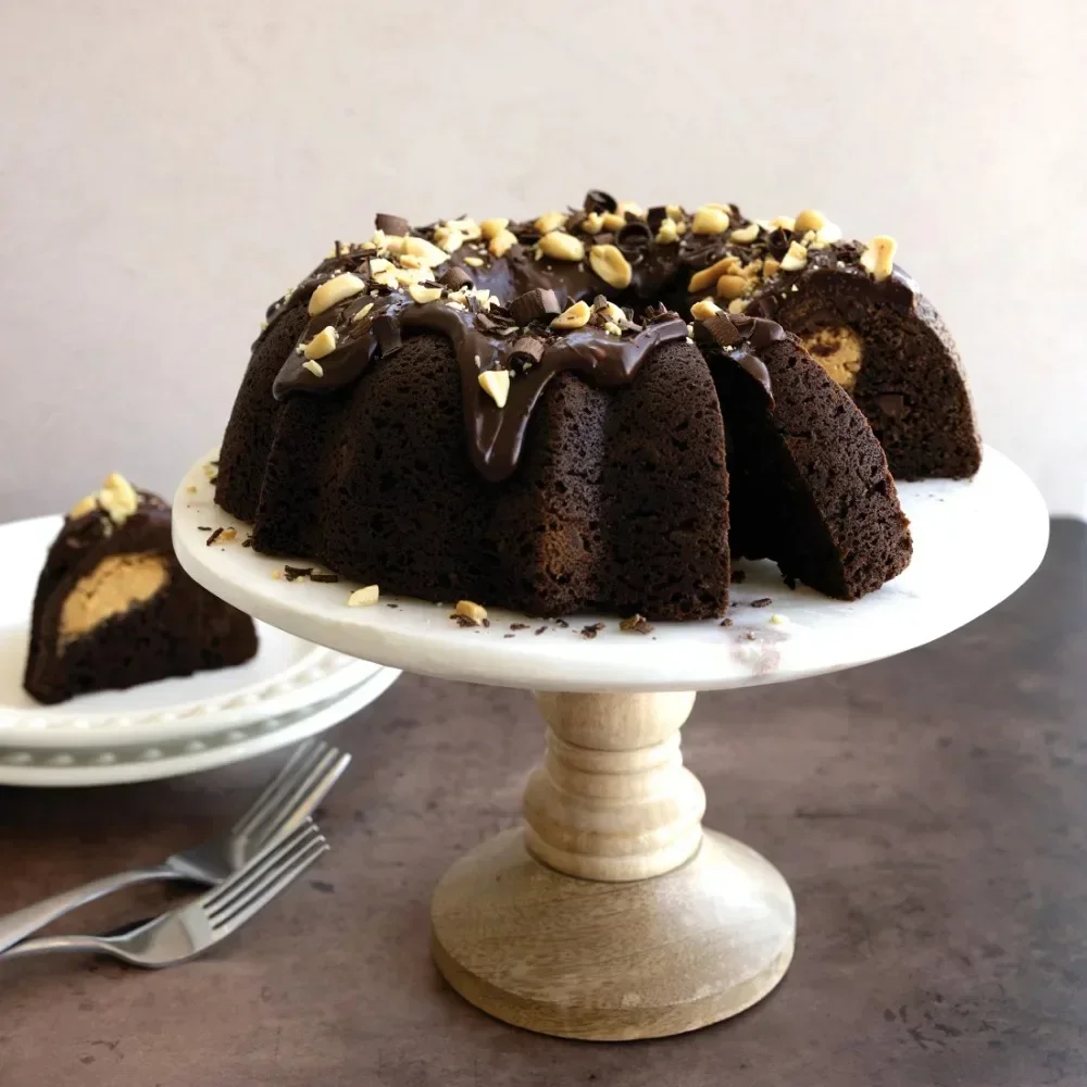 

12-чашковая алюминиевая форма для торта Bundt с антипригарным покрытием, 11,8 x 10,4 x 3,6 дюйма, серая