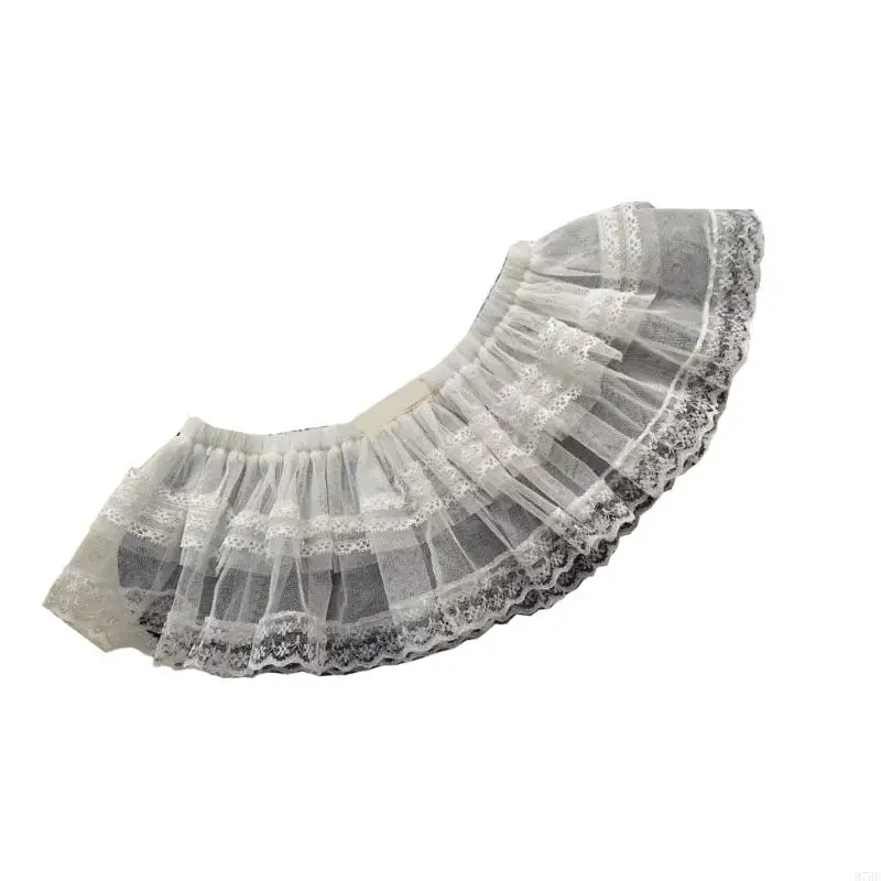 

97BE Fashionable Double Layered Mesh Skirt for Girls Decorative Lace Baby Fart Curtain for Casual and Special Occasion