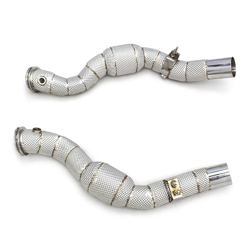 Head Section High flow Pipes Exhaust Pipes branch downpipe Exhaust Pipe with catalyst for Maserati Ghibli 3.0T 2014-2023