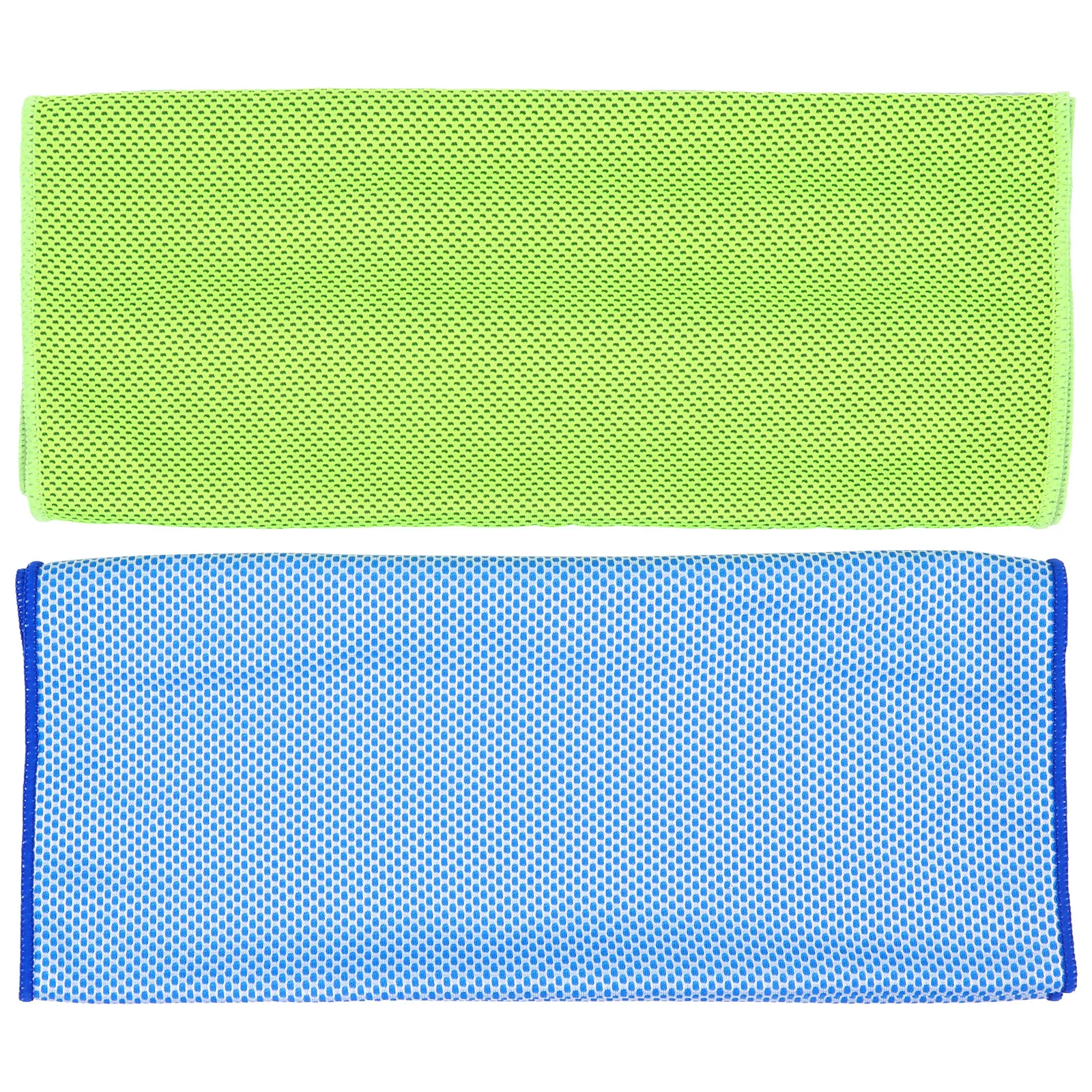 2Pcs Rapid Cooling Ice Towel Quick Dry Breathable Sports Towel Cooling Scarf Headband for Yoga Exercise Traveling Outdoors