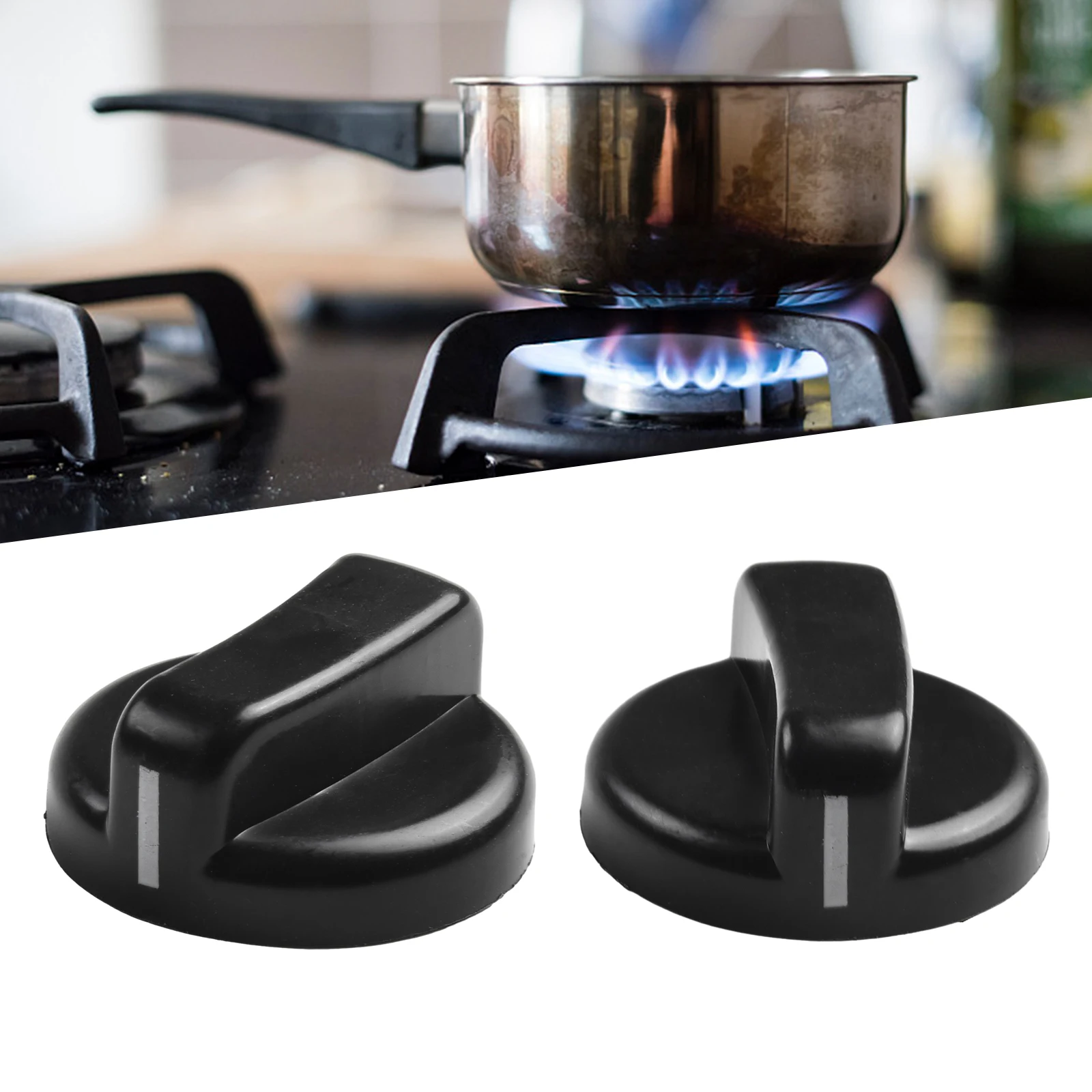 Joli de bouton de commande de remplacement pour cuisinière à gaz, adapté au bouton de four, appareils de cuisson, accessoires de remplacement pour cuisinières, 8mm, 5 pièces