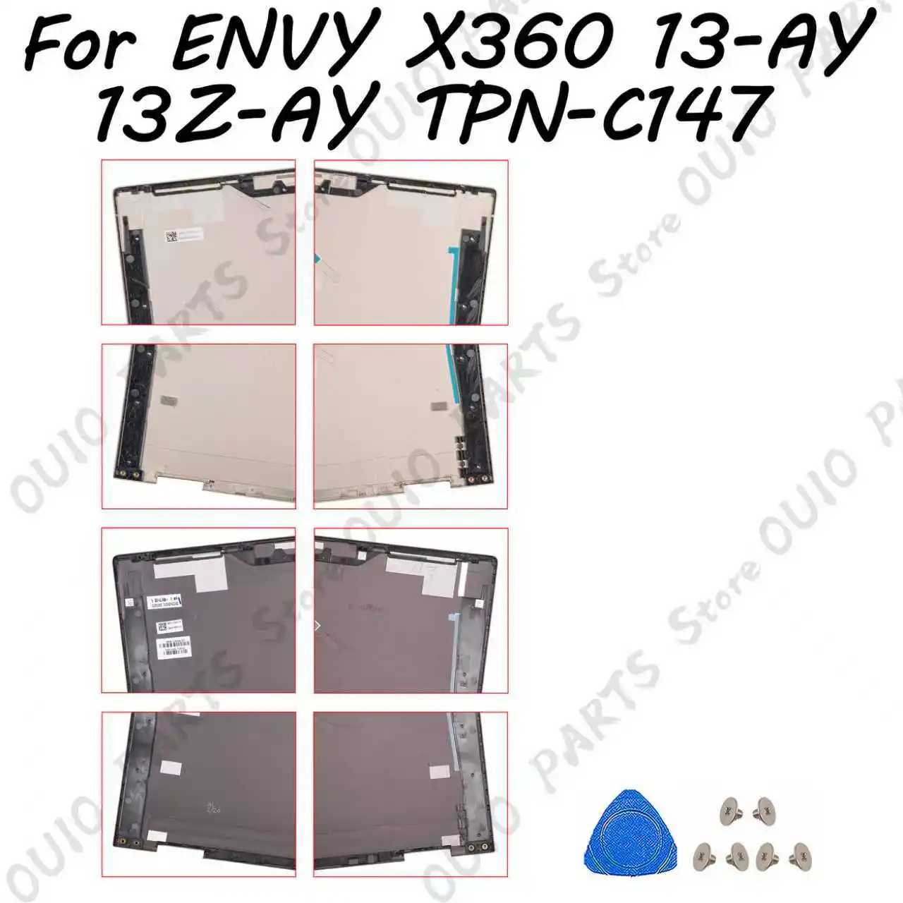 

NEW Lid For Envy X360 13Z-AY 13-AY TPN-C147 Laptop Lcd Back Cover Lid Top Case L94498-001 M15276 Gold/Brown Metal