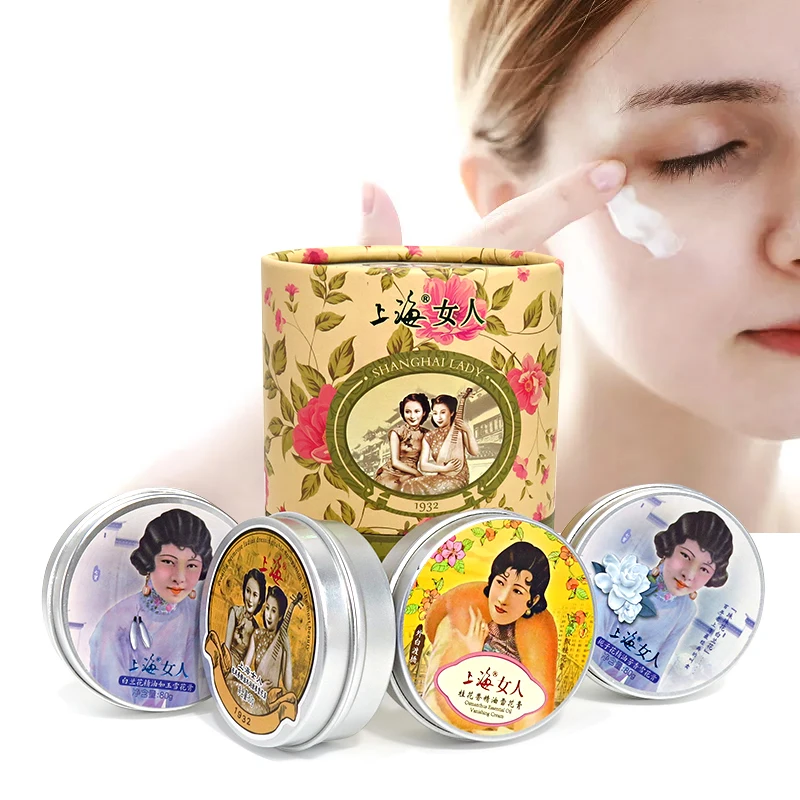 Shanghai Beauty Vanishing Cream box-packed of 4 Green Hydrating Nourishing Box Set Pack Cost Effective Multiple Aroma Options