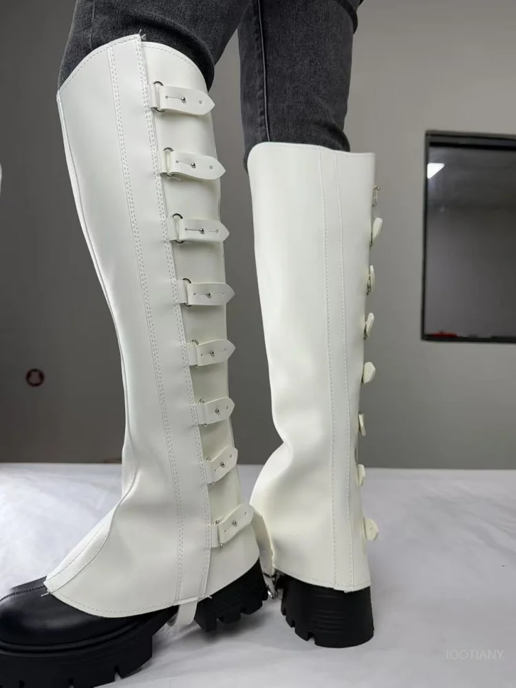 RE Pu Leggings Steampunk Krieger Frauen Männer Rollenspiel Mittelalterliche Vintage Überschuhe Maskerade Ritter Kostüm Zubehör Requisiten