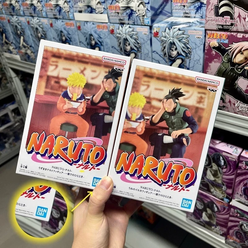 

NARUTO Authentic Bandai Iruka Naruto - Precious Moments At Ichiraku Ramen Action Figures for Boys - Birthday Gift