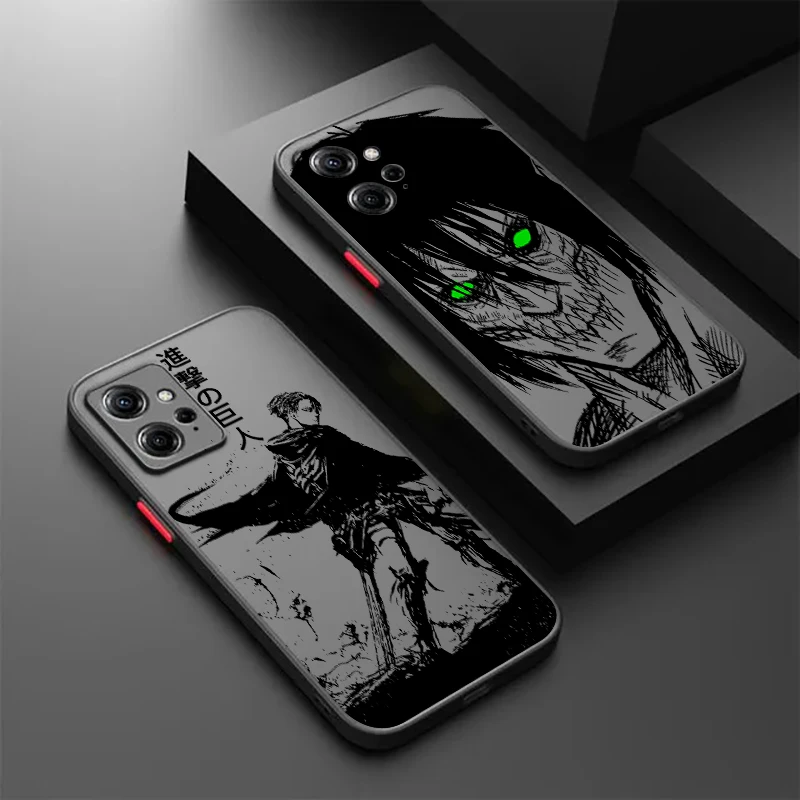 

Attack On Titan Cool Comic Art Frosted Translucent For Redmi 8 3 9A 9C 9AT 9 9T 13R 10A 10C 10 11A 12C 12 13C 5G TPU Phone Case
