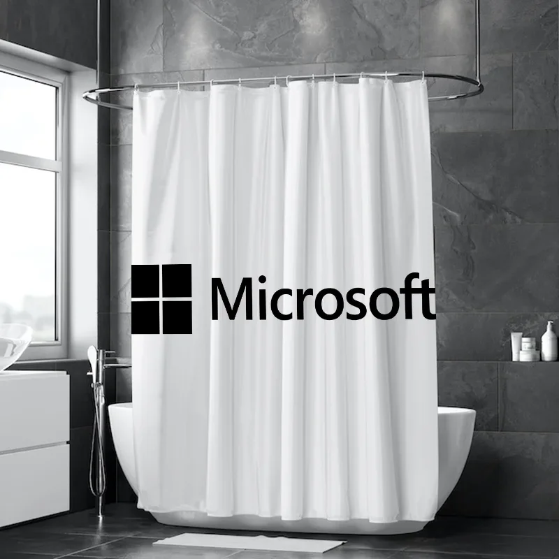 Bath Microsofts ผ้าม่านห้องน้ําผ้าม่านกันน้ําสําหรับห้องน้ําพับอุปกรณ์เสริมฉากกั้นห้องนอน Fabr%4¥p