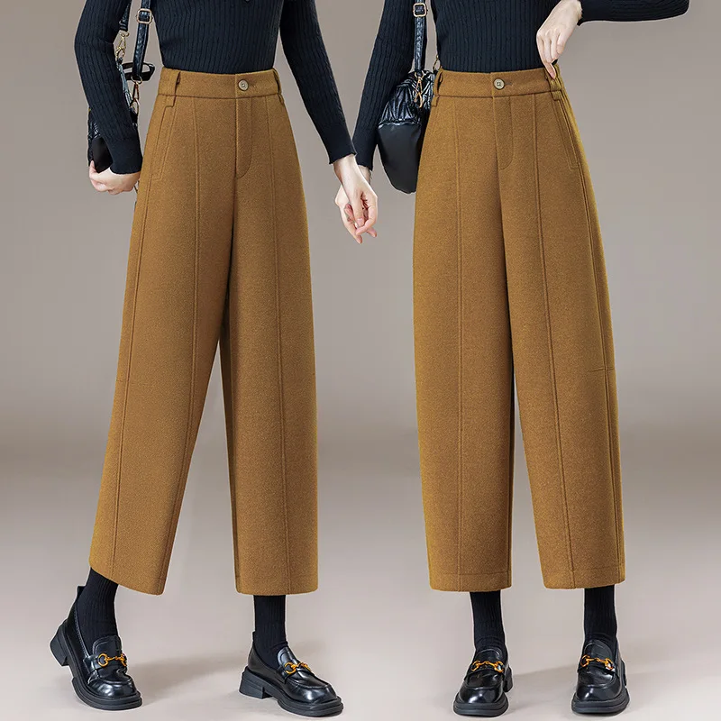 

Woolen Scimitar Pants for Women, , Slimming, Petite, Nine-point Pants