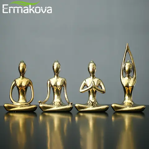 Abstract Yoga Woman Figurine 12 Styles Ermakova