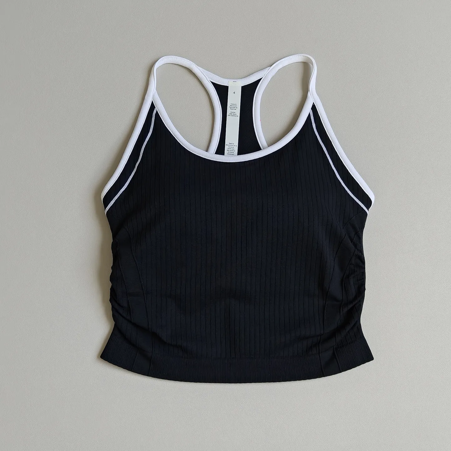 Damen Push-up Stoßfester Sport-BH mit Brustpolstern Yoga-Weste Brustverkleinernde Gym-Lauf-Pilates-Trainings-Fitness-Weste – Detail 8