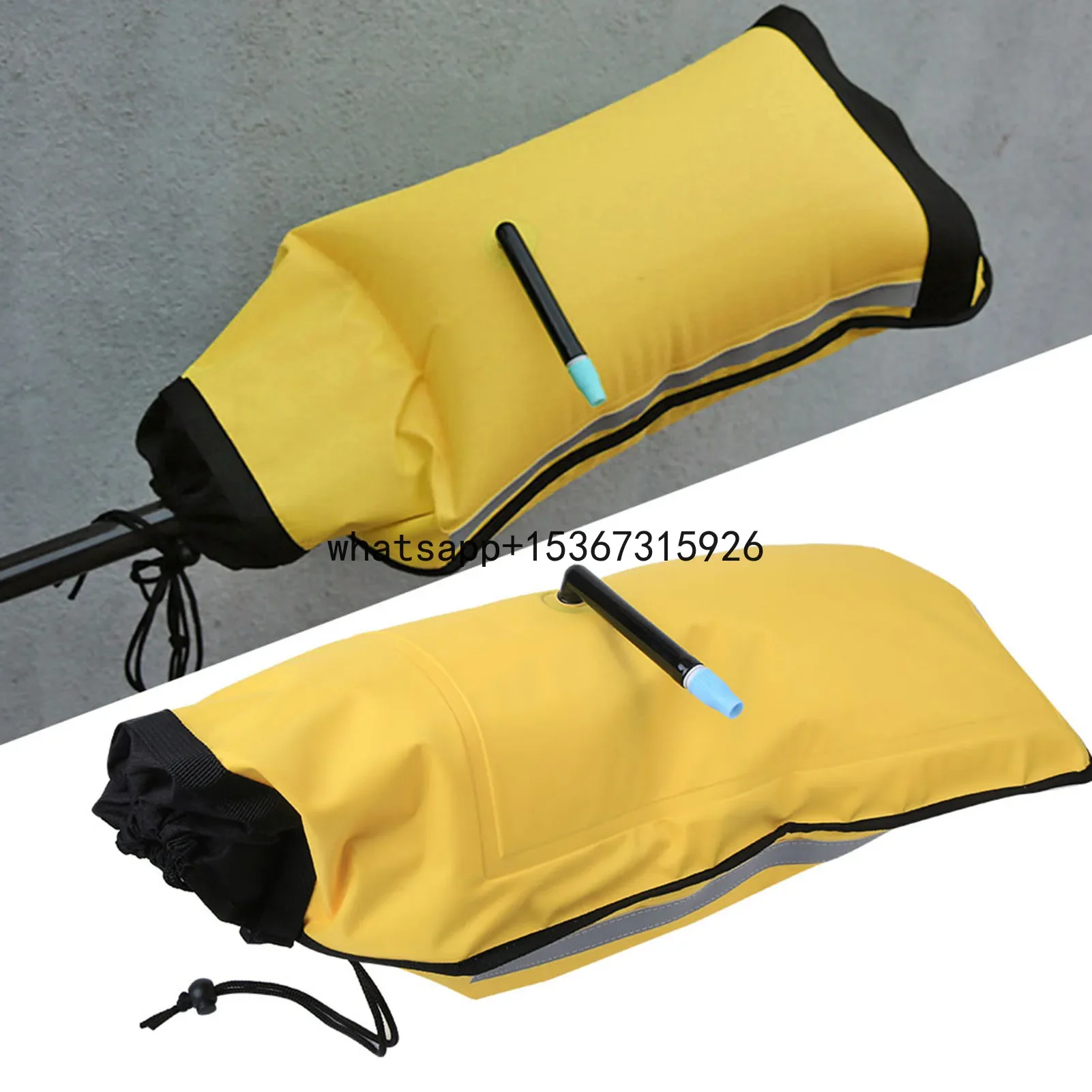 Kayak Paddle Float Nylon Rescue Inflatable Paddle Float Floating Bag for Canoe Kayak Seayak