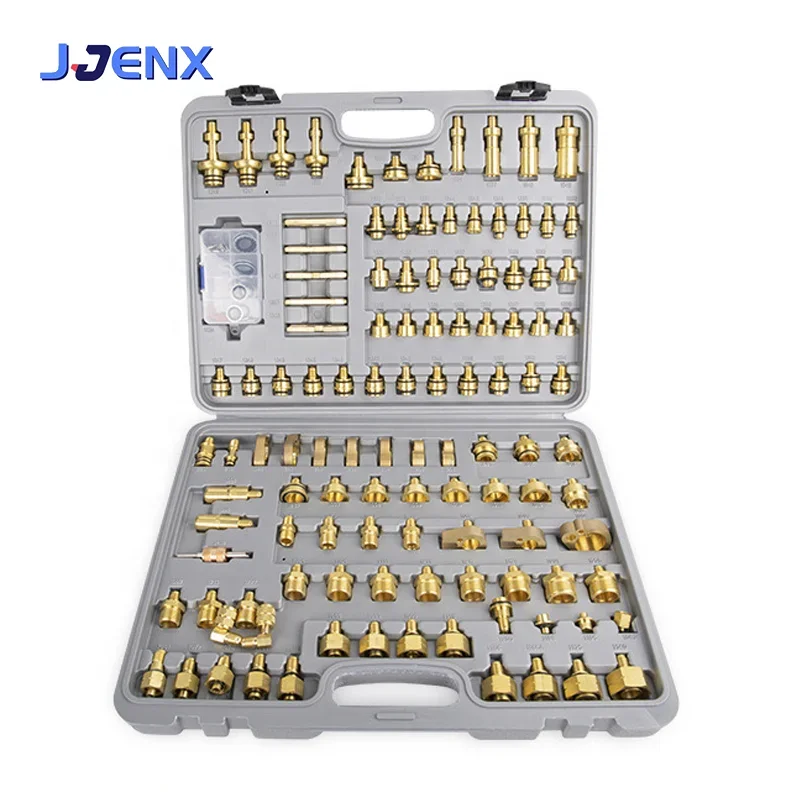 114pcs/set Car Air Conditioning Maintenance Leak Detection Tool Professional Plugging Pipeline For Car