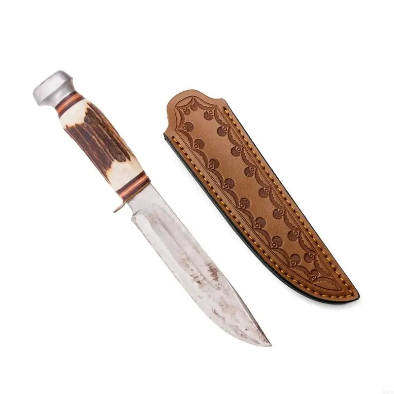 A6HD Leathers Sheath Straight Knife Case Pocket Folding Knife Sheath Carriers Holsters Handmade Knife Pouches Gift for Men