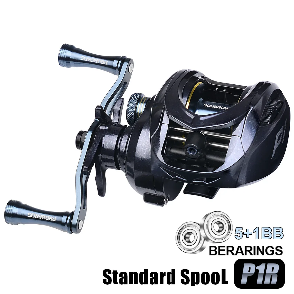 

New 2025 5+1BB Magnetic Brake System Baitcasting Fishing Reel Gear Ratio 7.2:1 Left/Right Handed Ultra Light Fishing Wheel