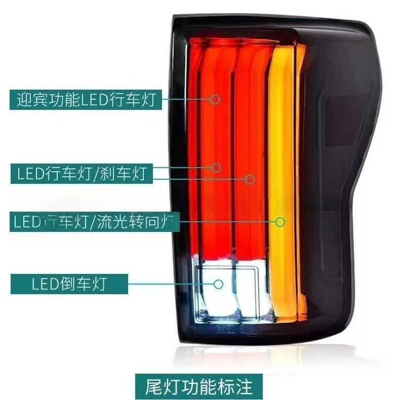 

2007 Tundra Rear Lamps Fit for 2008-14 Tundra Tail Lights with Turn Signal Brake Lights Auto Exterior Lights