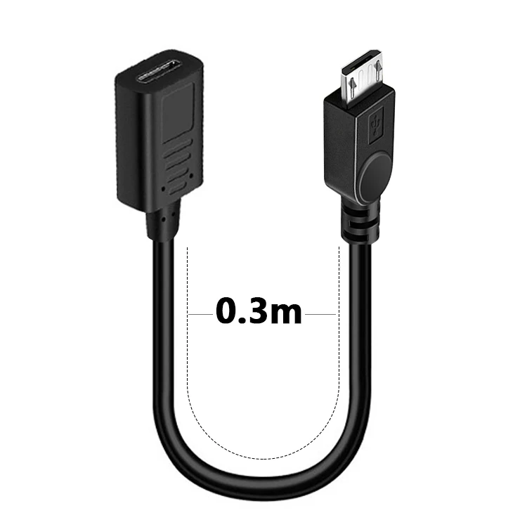 Kąt 90 typ C żeński do Micro-B Micro męska ładowarka USB adapter kablowy otg danych oy w lewo/prawo/w górę/w dół