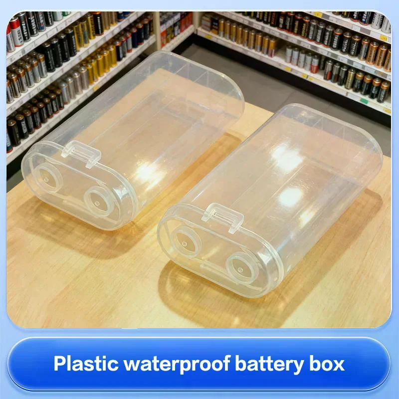Waterproof 18650 Battery Plastic Storage Box Rechargeable Battery Power Bank Plastic Cases Durable 18650 Battery Holder Case
