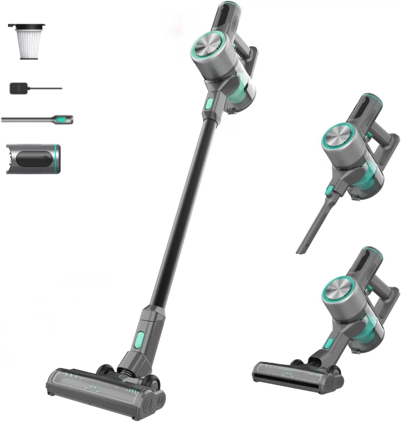 

Wyze Cordless Vacuum Cleaner with 24Kpa Powerful Suction, Lightweight Stick with HEPA Filter, 450W Powerful Brushless Motor