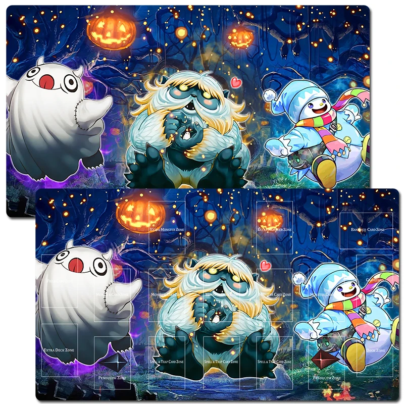 

YuGiOh Ghostrick Monsters TCG CCG коврик для коллекционных карточных игр игровой коврик коврик для мыши коврик для мыши настольные игры игровой коврик