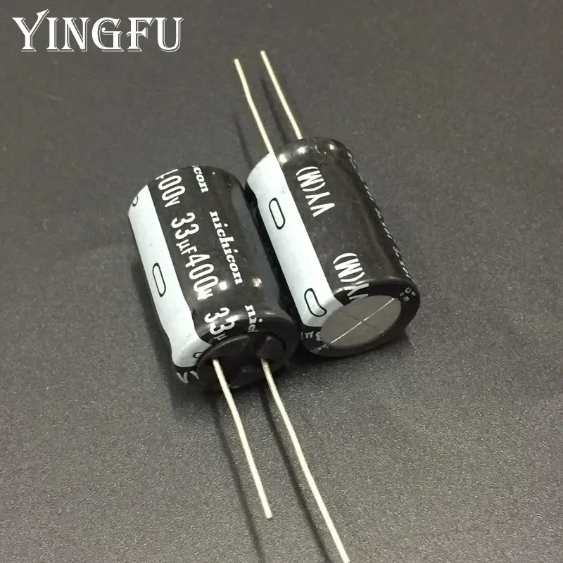 2Pcs/20Pcs NICHICON VY Series 16x25mm 400V33uF Wide Temperature Range Aluminum Electrolytic Capacitor