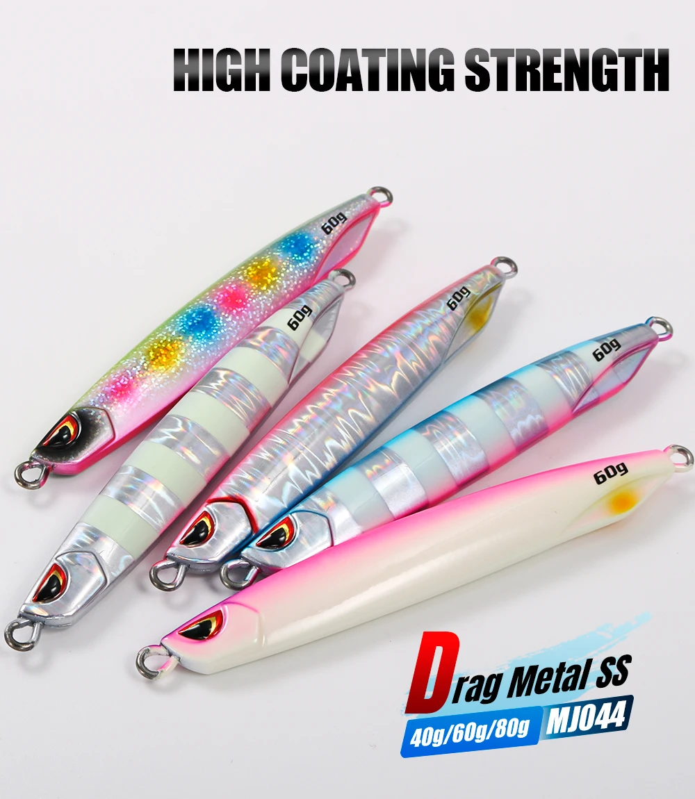 JIGGING PRO Drag Metal Cast 40g 60g 80g Metall-Jig für Uferangeln, Meeresfischköder, Baitcasting-Angelköder – Detail 1