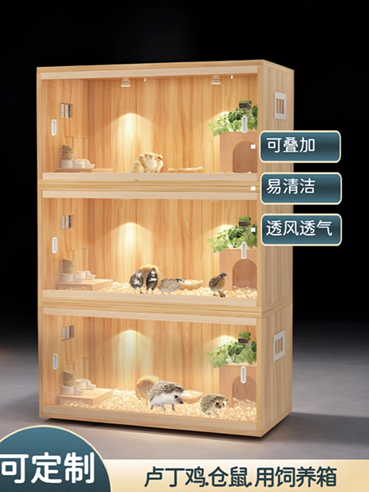 

Rutin chicken feeding box home stacking landscaping small cage hedgehog special luxury villa easy to clean brooding incubator