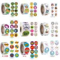 100-500PCS Children's Stickers Animal Stickers Kids Packaging Photocard Decor Rolling Sticker Pack Roll Home Made Lables