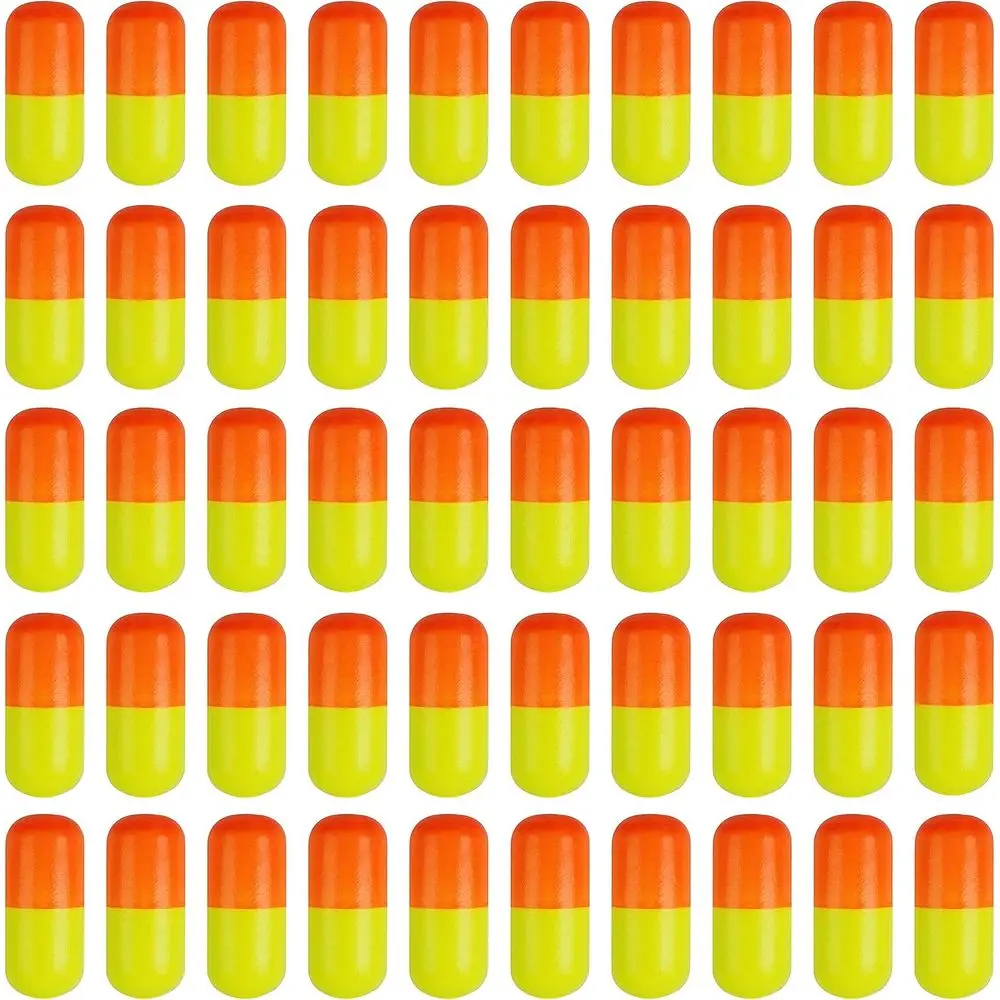 

50-упак. пенопластовых цилиндрических поплавков для серфинга и живой рыбалки, идеально подходят для навесов для помпона, форели, сома