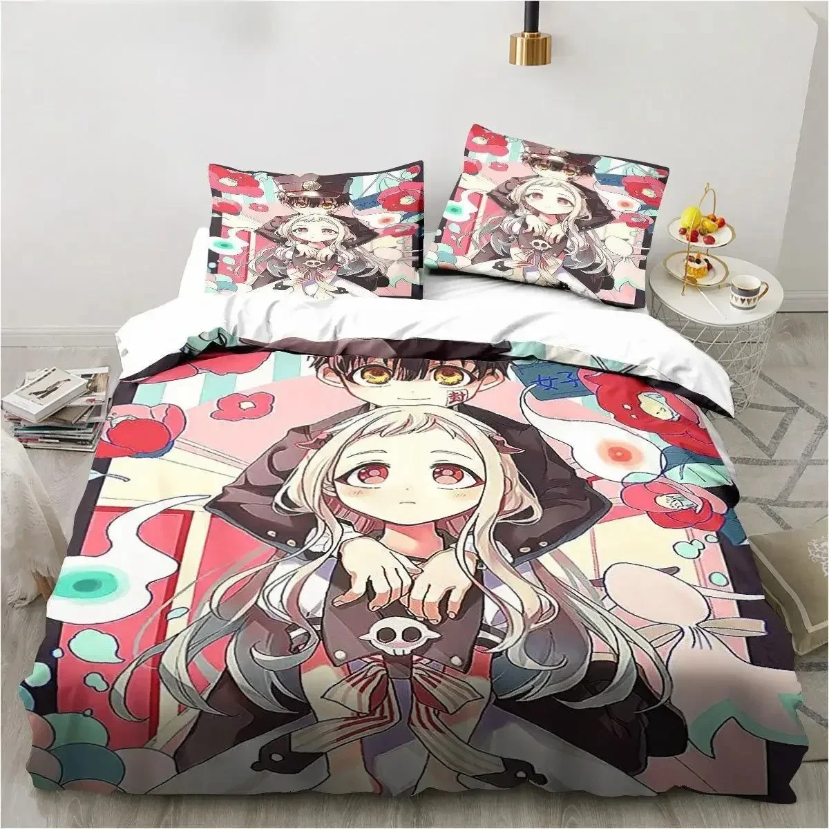 Anime Toilet-Bound Hanako-kun 3D Printed Bedding Set Duvet Covers Pillowcases Comforter Bedding Set Bedclothes Bed Linen