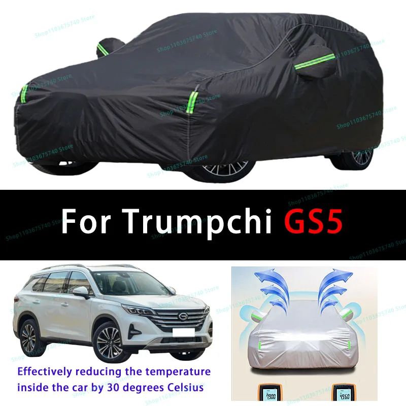 

For Trumpchi GS5 Summer Full Car Covers Outdoor Sun uv Protection Dust Cooling Protective Auto Protective Cover