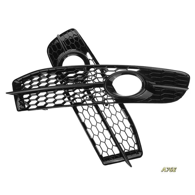 

Car Front Bumper Fog Light Lamp Grille Cover Accessories For A6 C6 S-Line 2008-2011 Silver 4F0807681Q01C 4F0807681Q02C