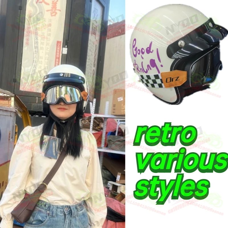 Orz Retro 3/4 Open Face Motorr – Open Face Helmet Retro Vintage Bewertung und Preis