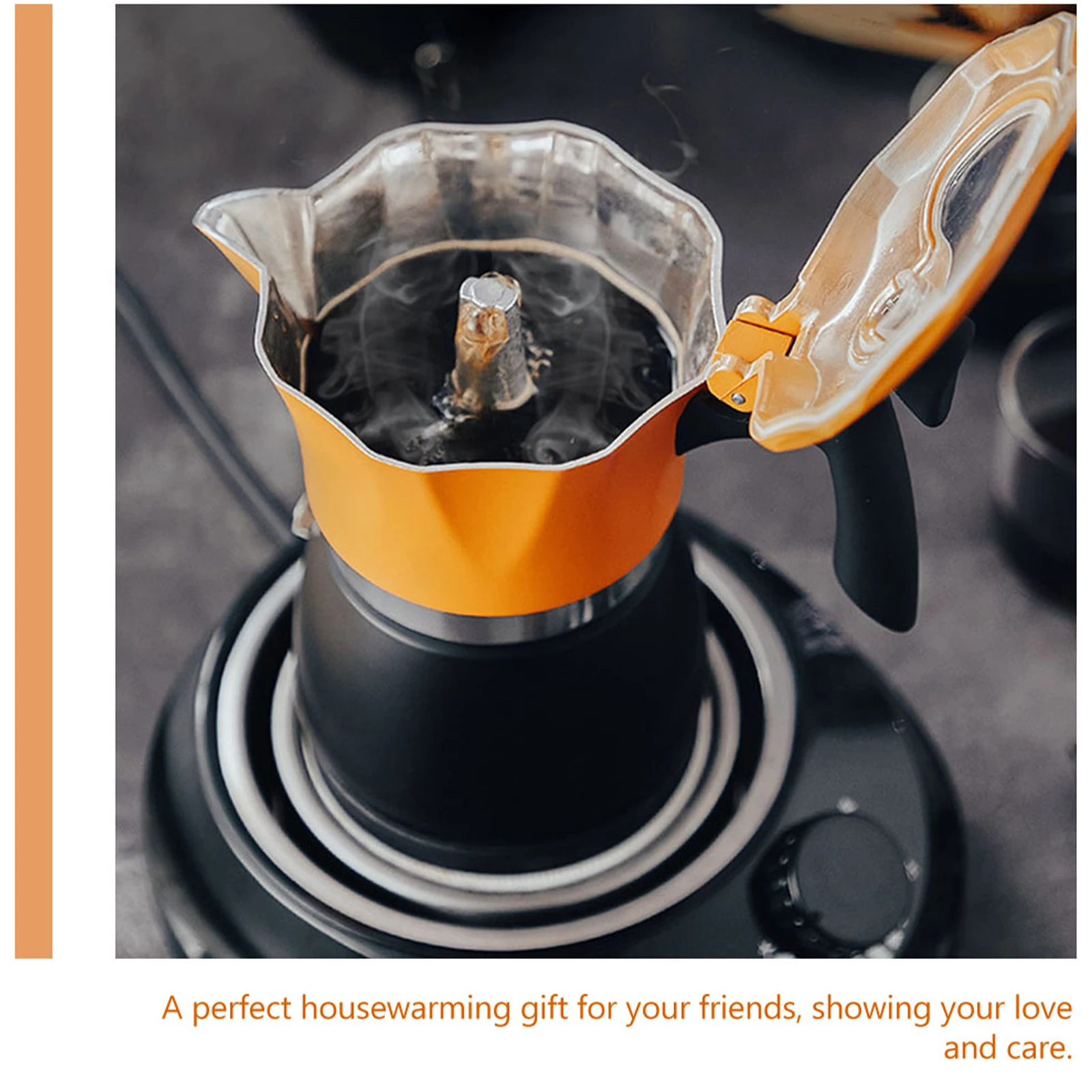 

1 pc Mocha Pot Stainless Steel Stovetop Espresso Maker Lightweight Hand Brewing Coffee Pot Household Portable Coffee Kettle