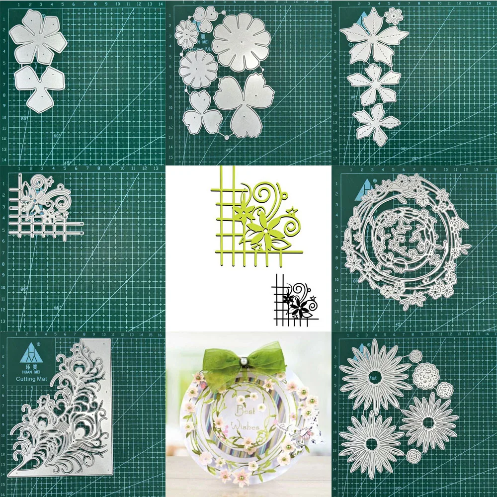 Metall Blumen schneiden stirbt Scrapbooking-Karte machen Schablonen Album Papier Prägung Vorlage Handwerk