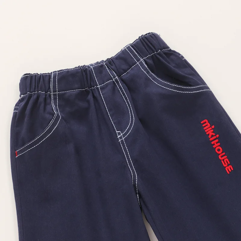 Summer New Japanese and Korean Children\'s Pants Solid Letter Embroidered Shorts Capris Boys Clothes Roupa Infantil Pra Menino