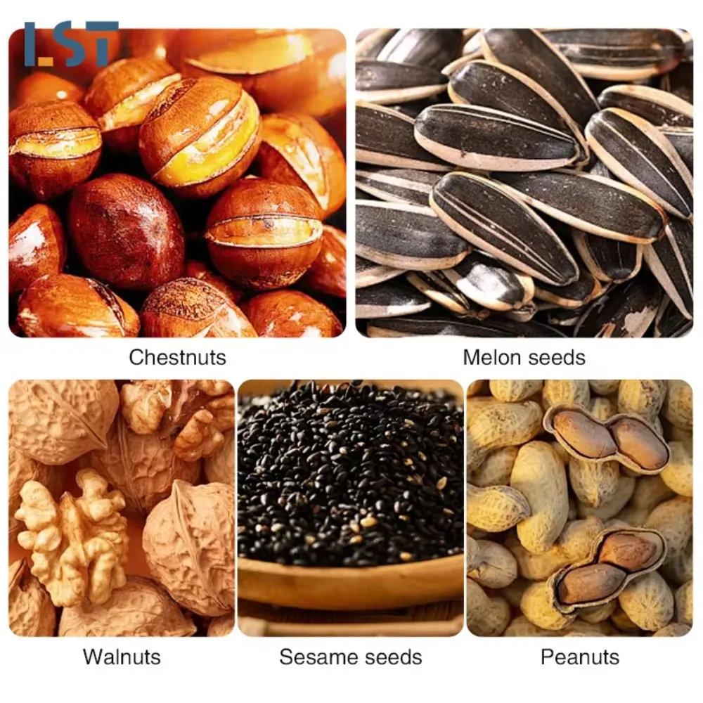 محامص القهوة الكهربائية ومعالجات الفول السوداني لخبز المكسرات والدقيق والذرة والقمح وفول الصويا وبذور السمسم. #4