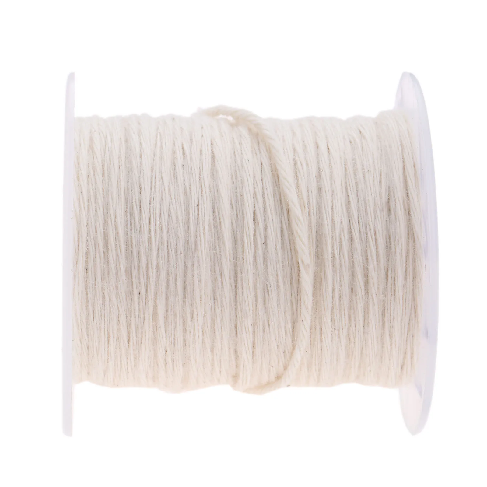 1 Roll Candle Wick Spool Core Unwaxed White Nature Cotton Wicks 61m/200ft*1mm Candles Making DIY Craft Handmade Candles Supplies