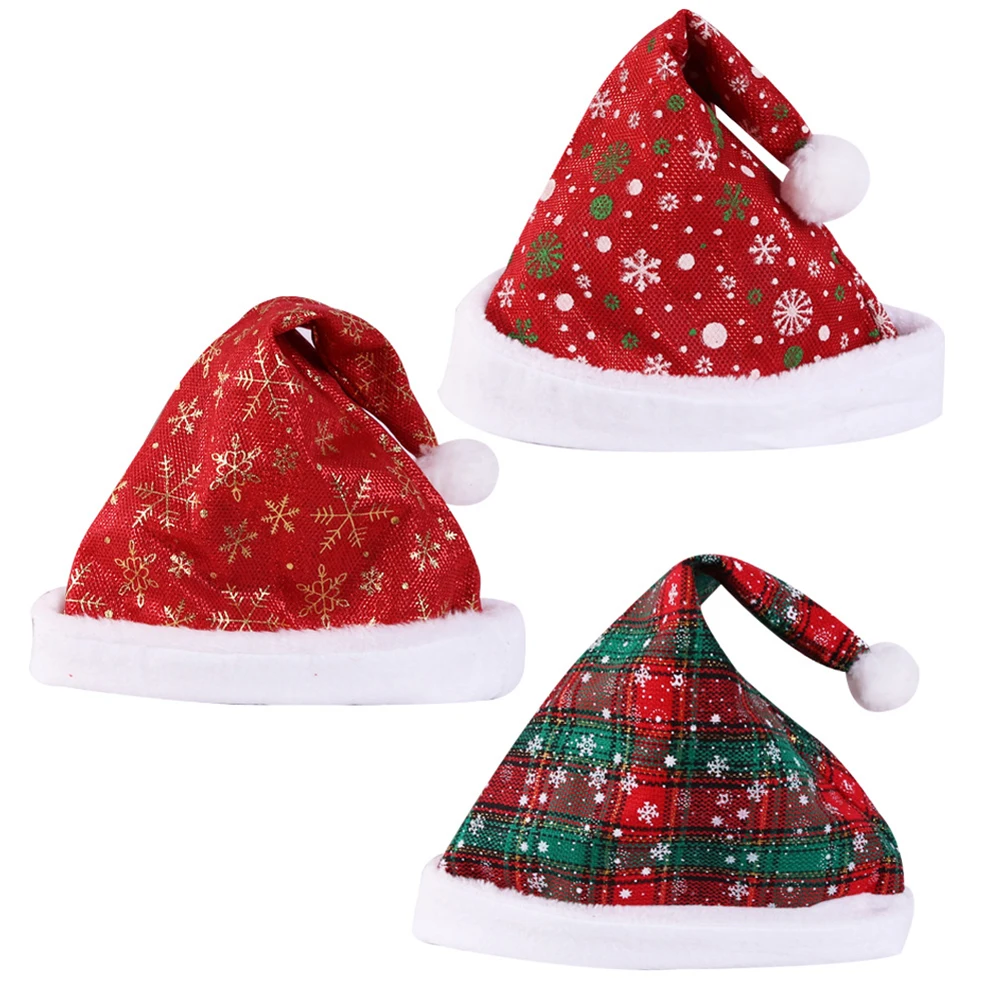 Funny Party Hats Christmas Elf Santa Hats Felt Hat Holiday Theme Hat New Year Christmas Party Head Christmas Atmosphere Decor