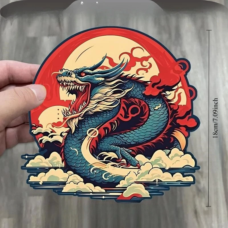 Chinese Dragon Totem Sticker Waterproof Anti-Scratch Vinyl Decal for Car Truck Van Window Body Motorcycle Decor