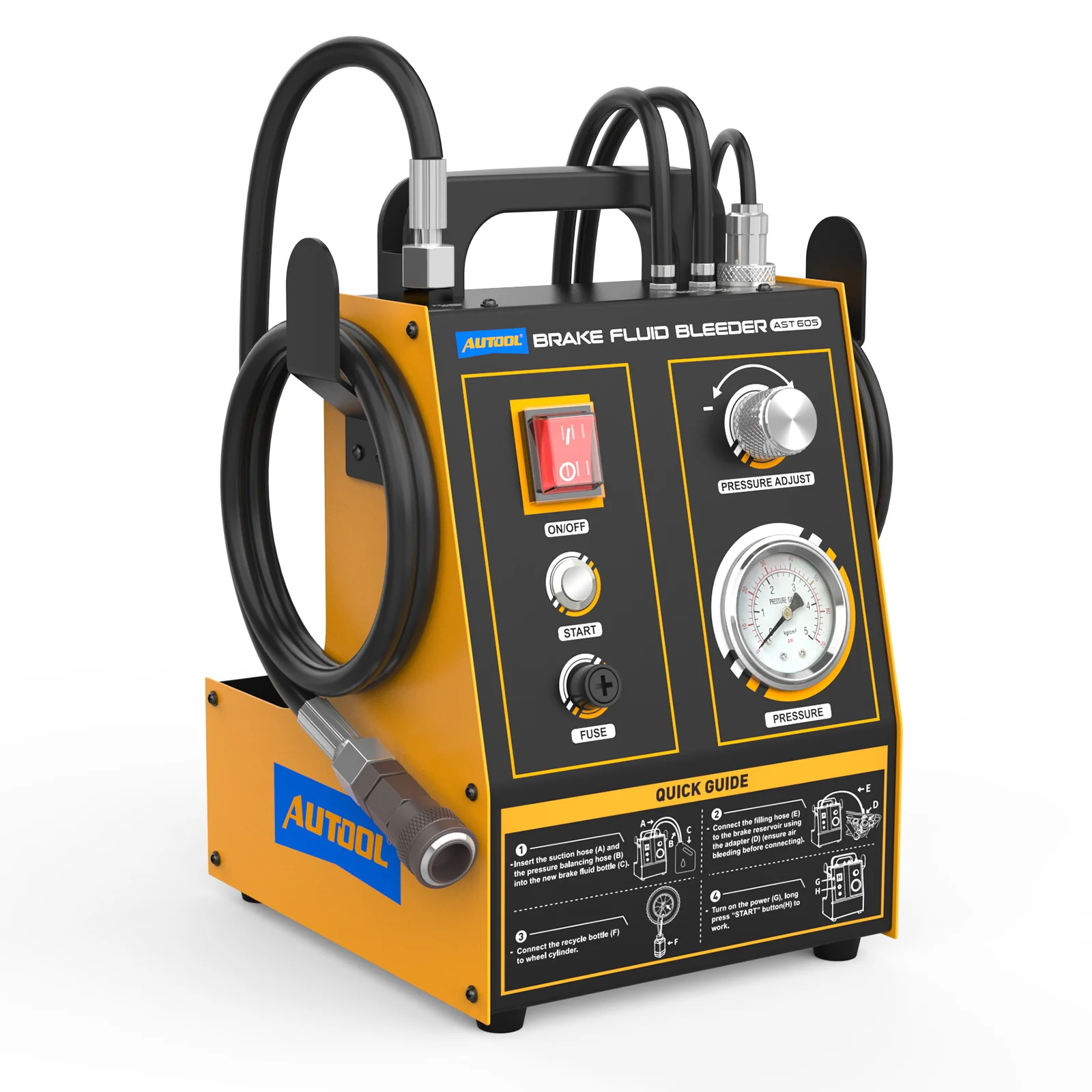 

AUTOOL AST605 Автомобильный насос для прокачки тормозной жидкости Масляный насос Тормозной масляный насос Автомобильный тормозной масляный насос Автомобильный тормозной масляный теплообменник