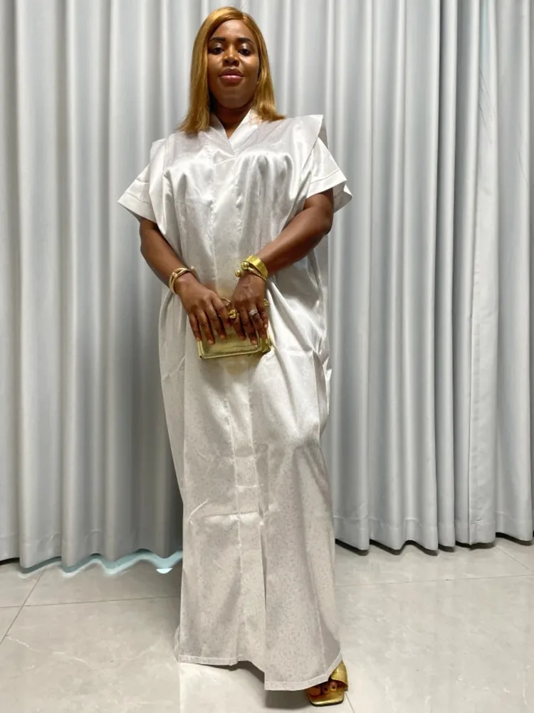 

Традиционные африканские платья для женщин, атласные наряды Дашики, 2024, африканская одежда, длинное платье больших размеров, нигерийское платье-тюрбан