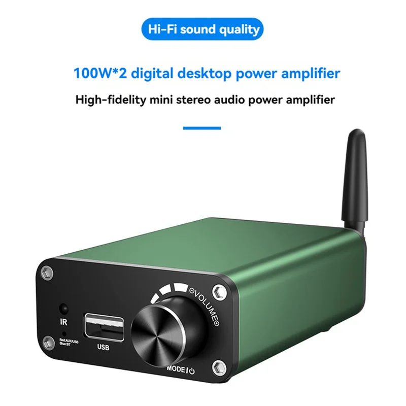 【Superdeals】200W Class D TPA3116 Stereo 2.0 Channel Bluetooth Digital Audio Amplifier HIFI Sound 24V5A Power US PLUG