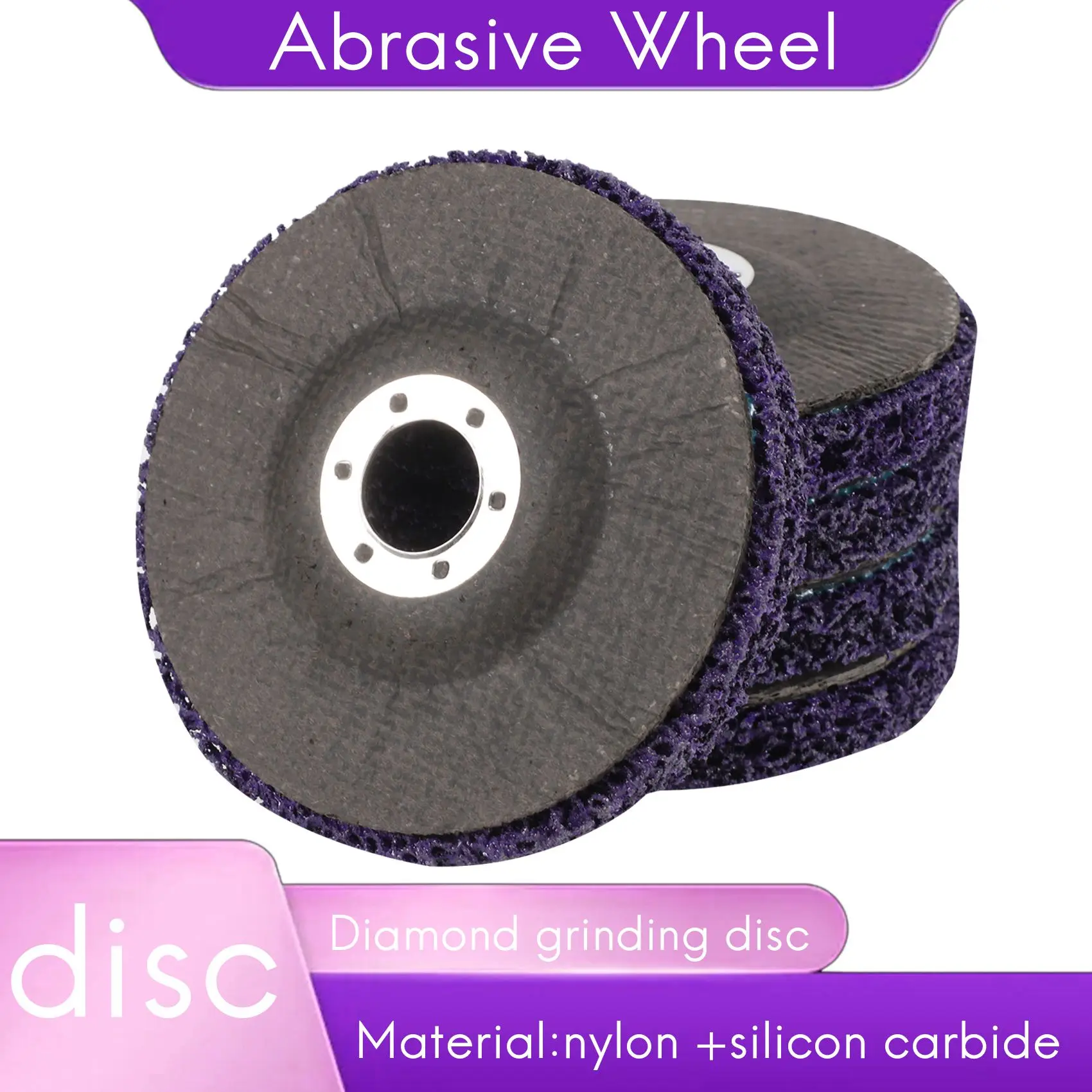 A21Q -5Pcs Abrasive Wheel Grinder Strip Disc 125 Mm Poly Strip Disc Wheel Paint Rust Removal Clean For Angle Grinder Removal