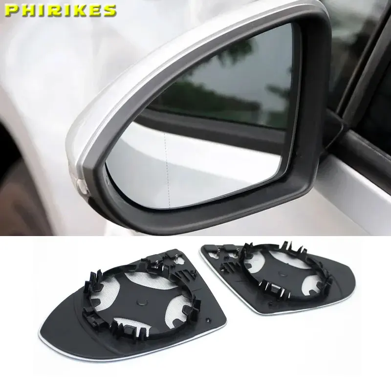 

For Volkswagen VW Golf 7 MK7 / MK7.5 GTI GTD 2012-2021 Touran 5T Replacement Heated Clear Rear View Side Mirror Glass Lens