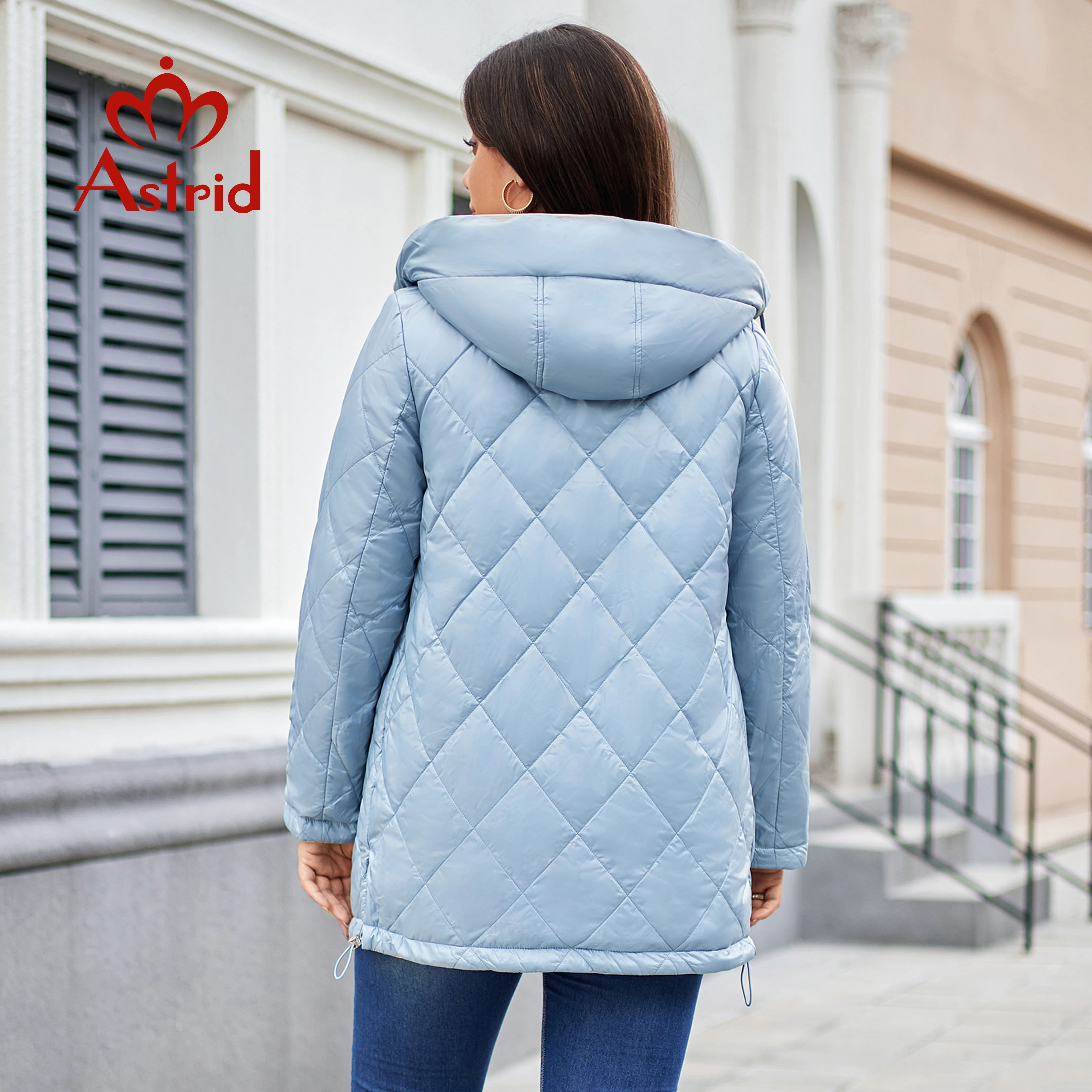 Astrid Women\'s Autumn Winter Parka Plus Size Woman Clothing Long Padding Warm Hood Female Reversible Jacket Quilted Coats 10572