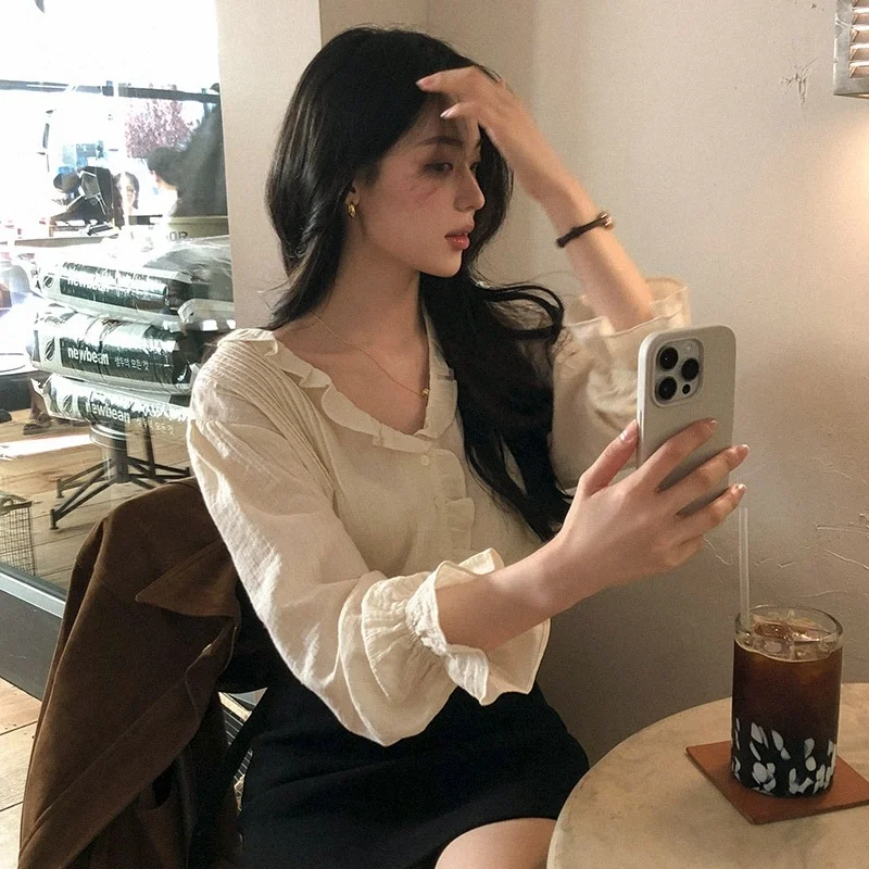 تنورة نسائية رومانسية غير رسمية irt Dongda Gate للخريف متعددة الاستخدامات تنورة جرس Sve irt قابلة للتنفس صديقة للبشرة طويلة Sve