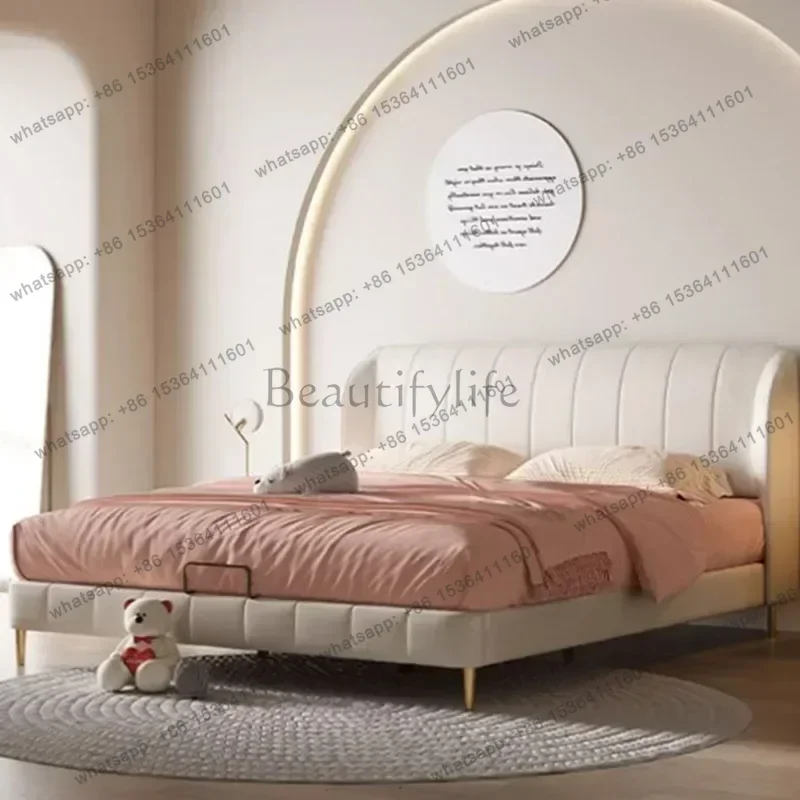 Designer Sleeping Modern Bed Frame Cheap Aesthetic Storage King Size Bed Frame Luxury High End Wood Cama