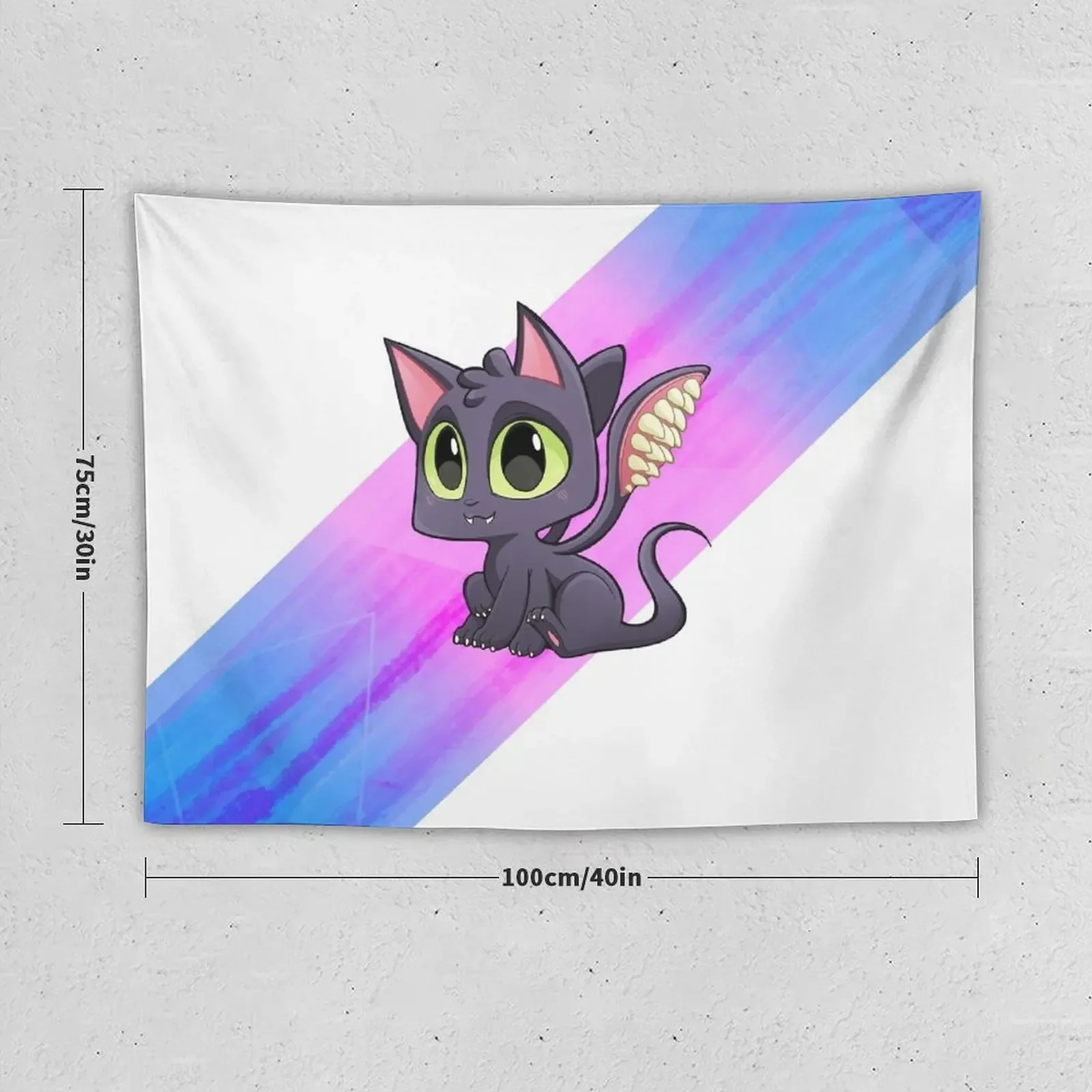 Baby Displacer Beast - Cute D&D Adventures Tapestry Room Decoration Korean Style Room Decor Korean Style Tapestry