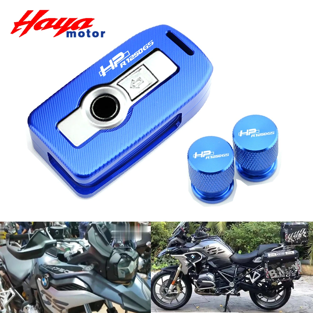 

For BMW R1250GS 2019-2020 R1250GS Adv Adventure Motorcycle Accessories CNC Key Shell Key Case Cover Protection Tire Valve Cap