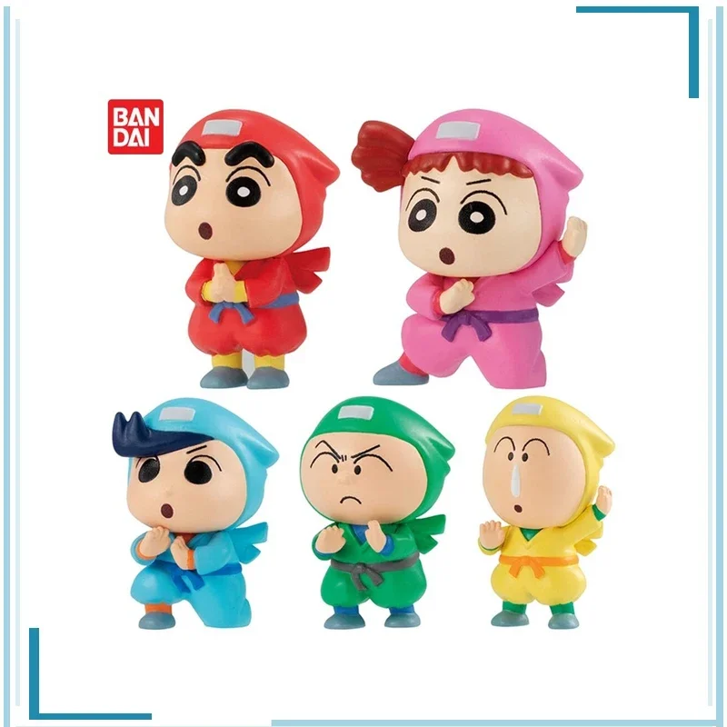 

BANDAI Crayon Shin-chan Satō Masao Kazama Tōru Sakurada Nene Boochan Collect Ornaments Holiday Gifts Kawaii Figure Model Toys